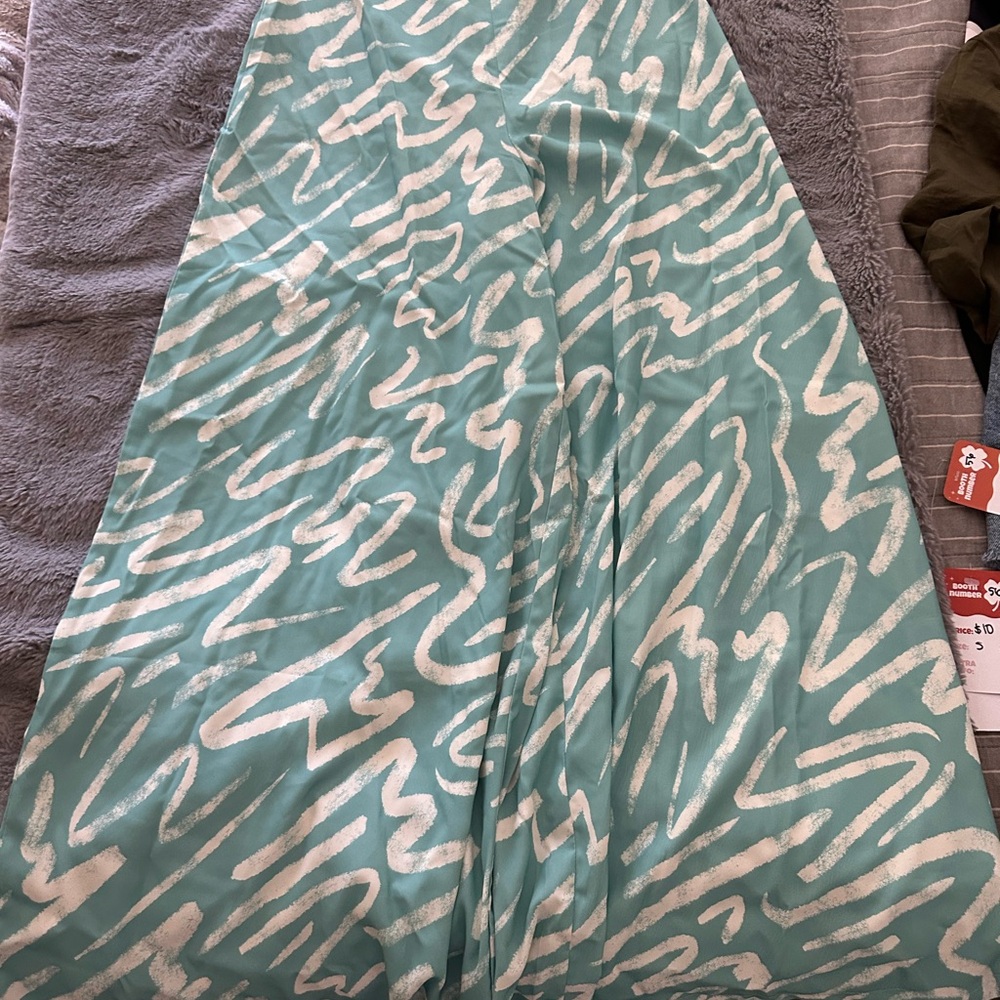 Hello Molly Mint and White Patterned Dress